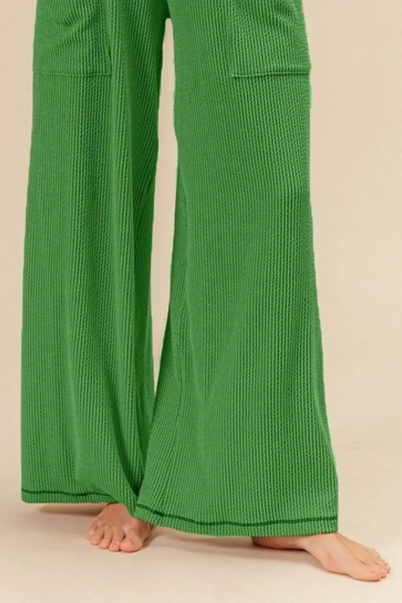 2 tone Cord Rib Waist Band Side Pocket Pants - Necessary Clothing
