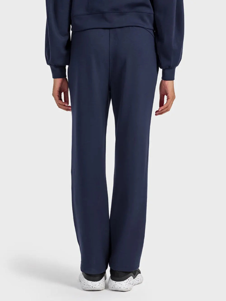 Drawstring Pocketed Sport Pants - Necessary Clothing