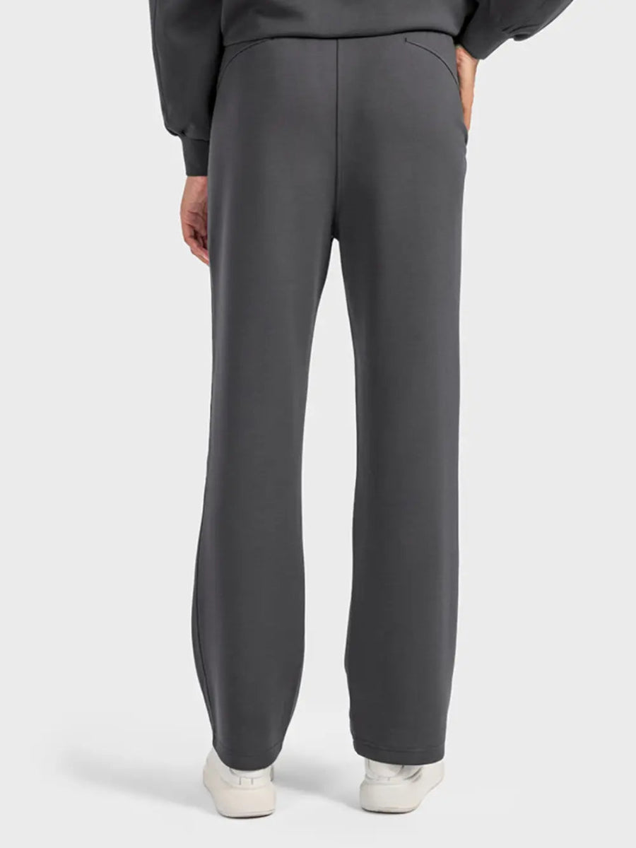 Drawstring Pocketed Sport Pants - Necessary Clothing
