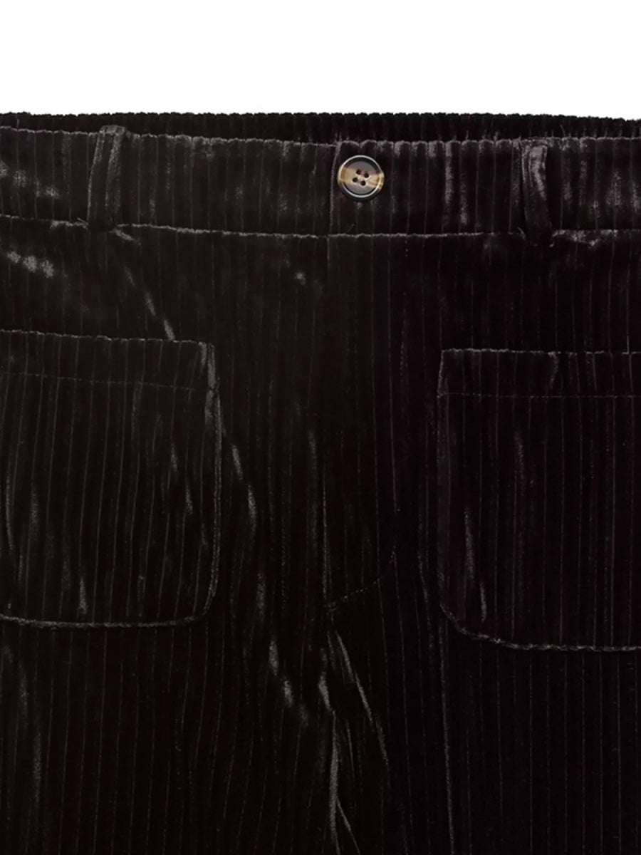 High-Waisted Wide-Leg Buttoned Pants - Necessary Clothing