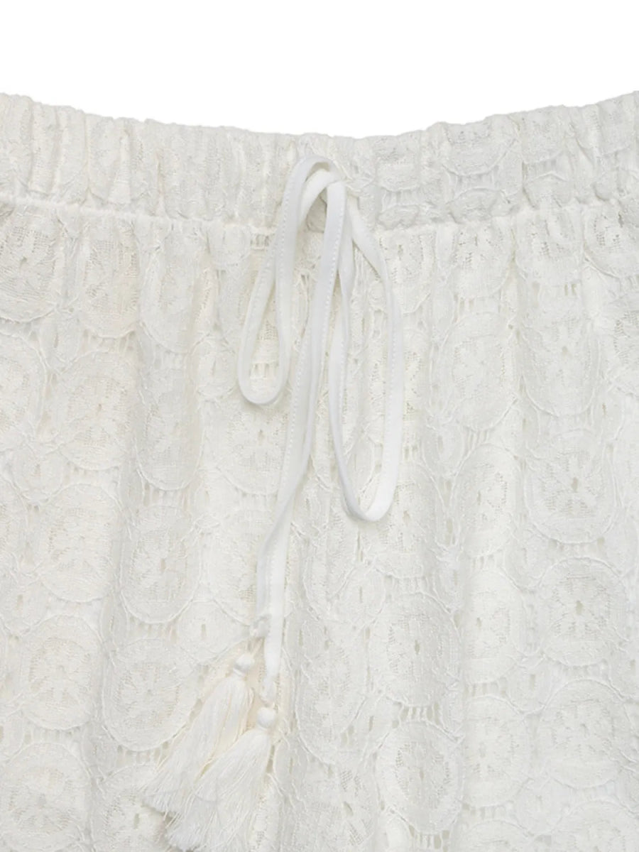 Lace Wide Leg Pants - Chic Fashion Trousers for Women's Wardrobe - Necessary Clothing