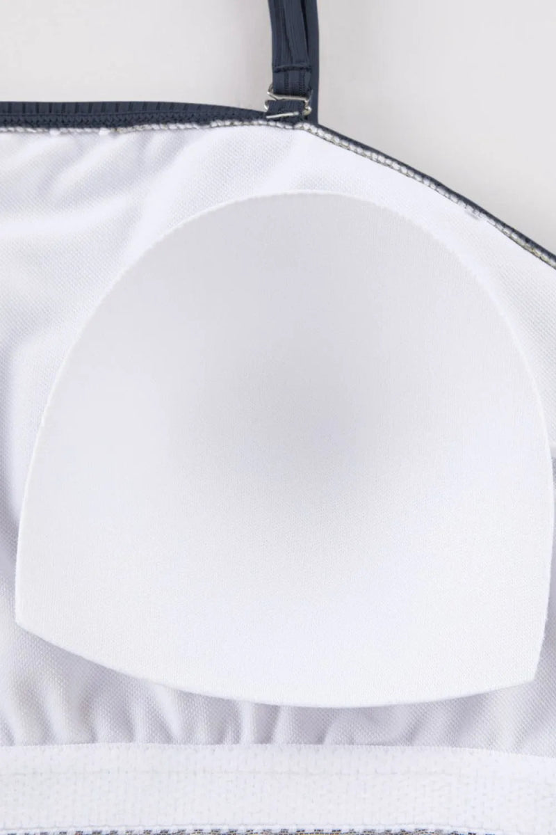 Ribbed Drawstring Sides Cutout One Piece Swimsuit - Necessary Clothing