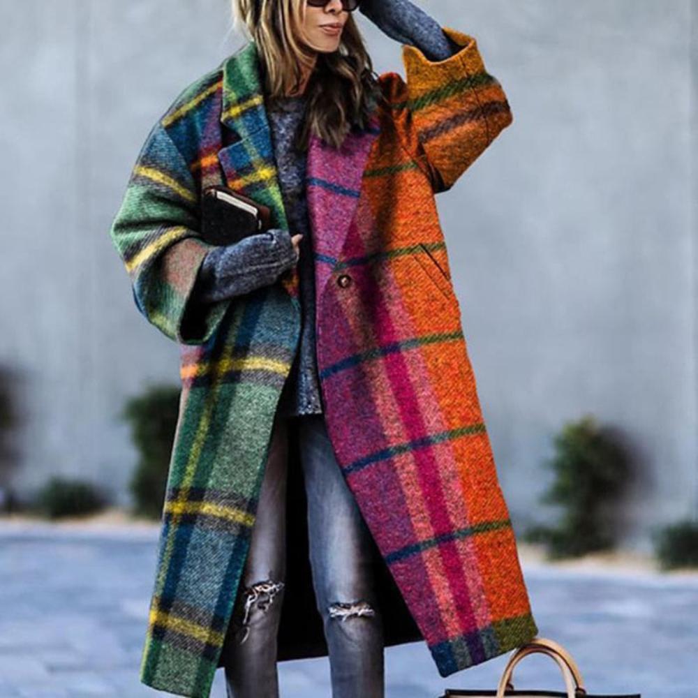 Elegant Outwear Single Button Coat Loose Wool Cardigan - Necessary Clothing Store