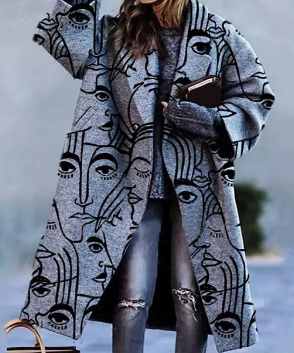 Elegant Outwear Single Button Coat Loose Wool Cardigan - Necessary Clothing Store