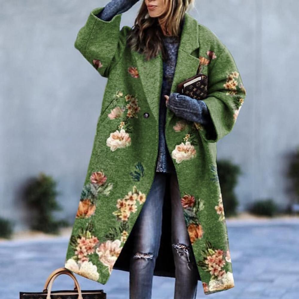 Elegant Outwear Single Button Coat Loose Wool Cardigan - Necessary Clothing Store