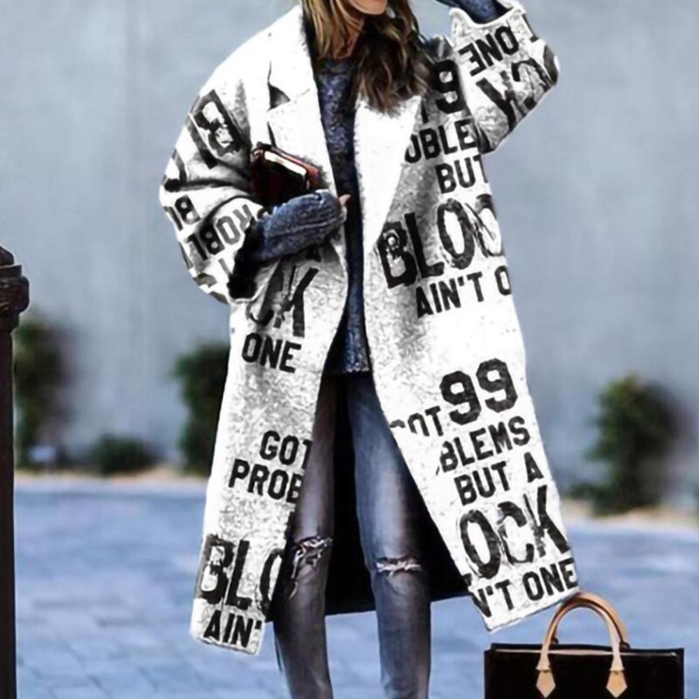 Elegant Outwear Single Button Coat Loose Wool Cardigan - Necessary Clothing Store