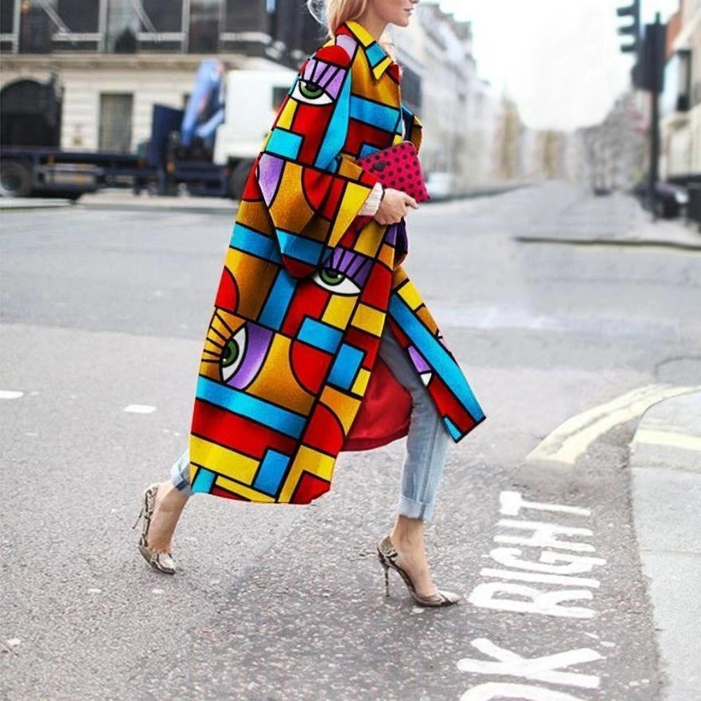 Retro Fashion Long Coat 4XL - 5XL Sizes - Necessary Clothing Store