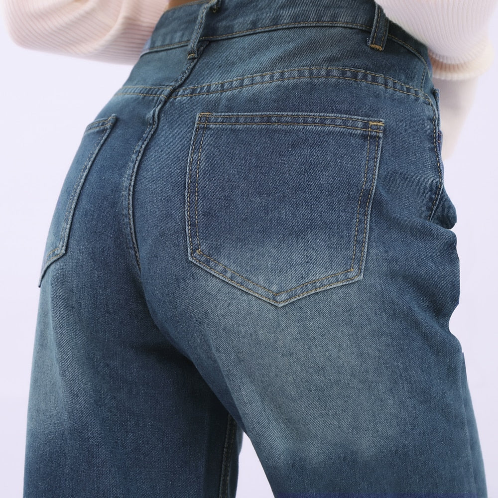 High Waist Mom Wide Leg Jeans - Necessary Clothing Store