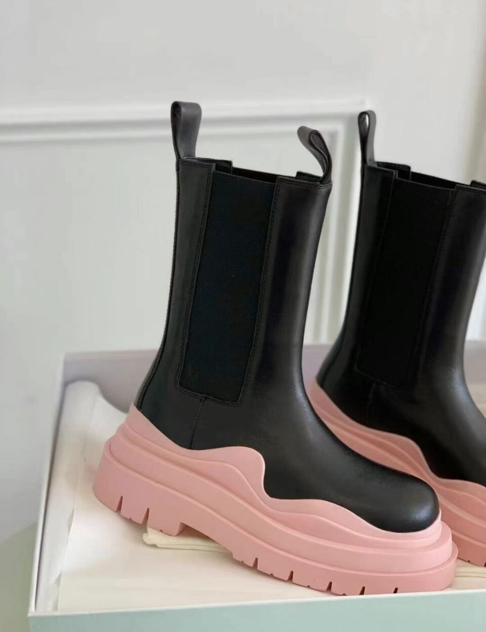 Luxury Platform Thick Bottom Real Leather Martin Boots - Necessary Clothing Store