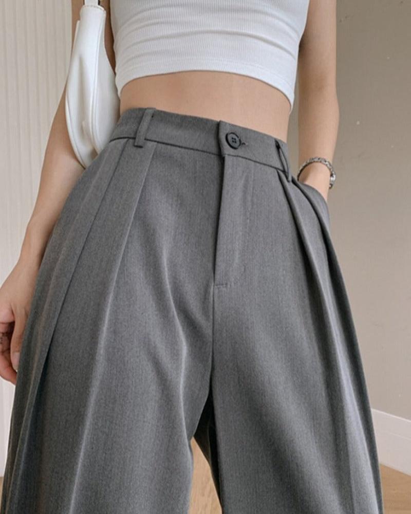 Full Length High Waisted Straight Pants - Necessary Clothing Store