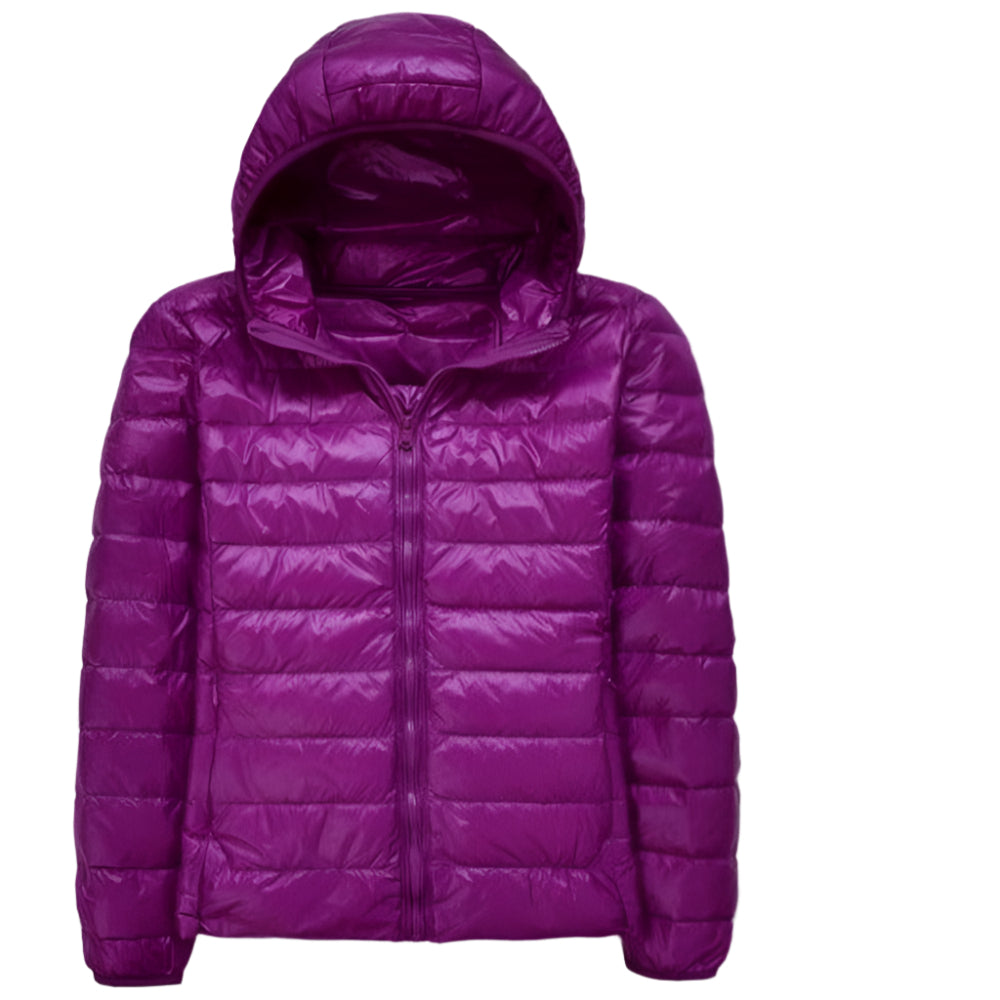 Ultralight Thin Duck Down Hooded Long Sleeve Warm Portable Coat - Necessary Clothing Store
