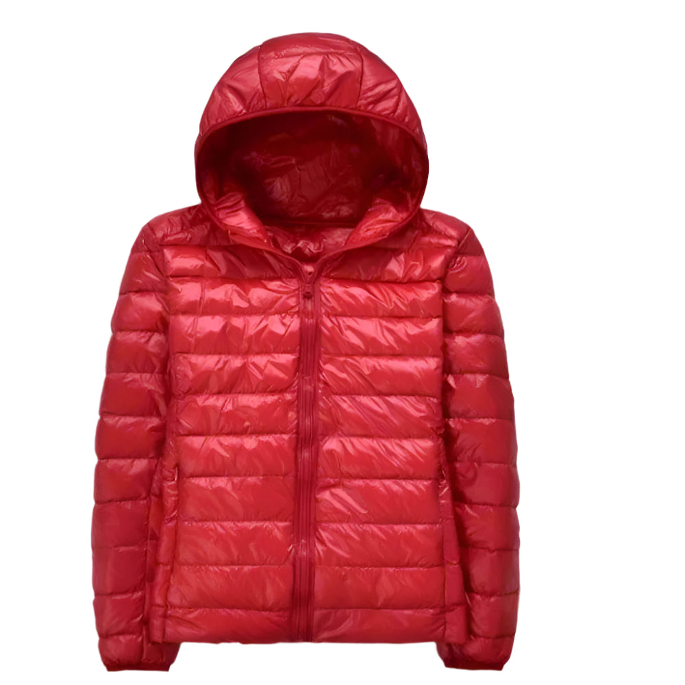 Ultralight Thin Duck Down Hooded Long Sleeve Warm Portable Coat - Necessary Clothing Store