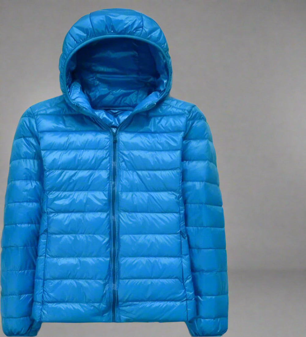 Ultralight Thin Duck Down Hooded Long Sleeve Warm Portable Coat - Necessary Clothing Store