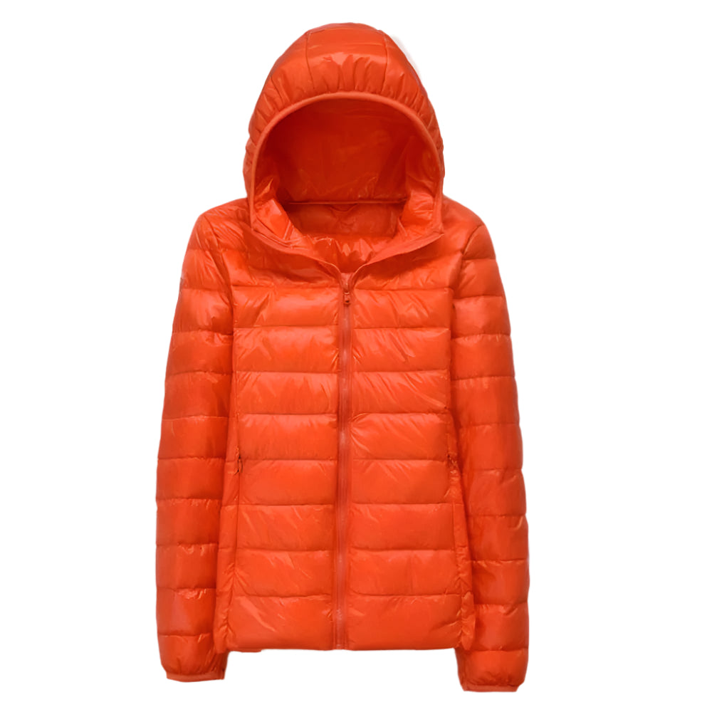 Ultralight Thin Duck Down Hooded Long Sleeve Warm Portable Coat - Necessary Clothing Store