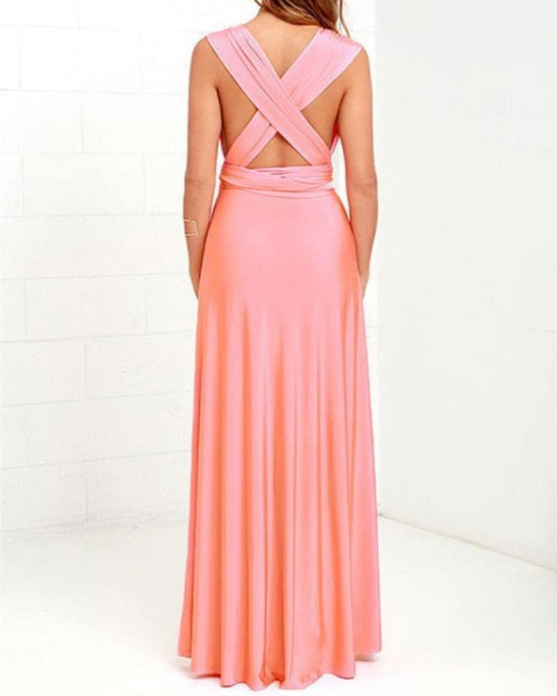 Bandage Long Dress - Necessary Clothing