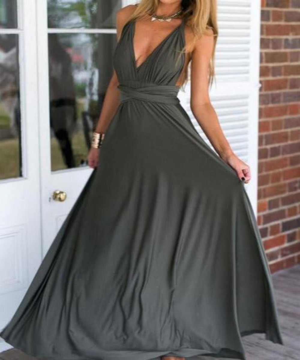 Bandage Long Dress - Necessary Clothing