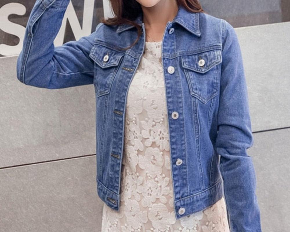 Candy Color Short Denim Jacket - Necessary Clothing