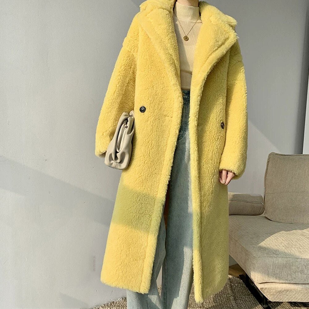 Faux Fur Teddy Loose Coat - Necessary Clothing