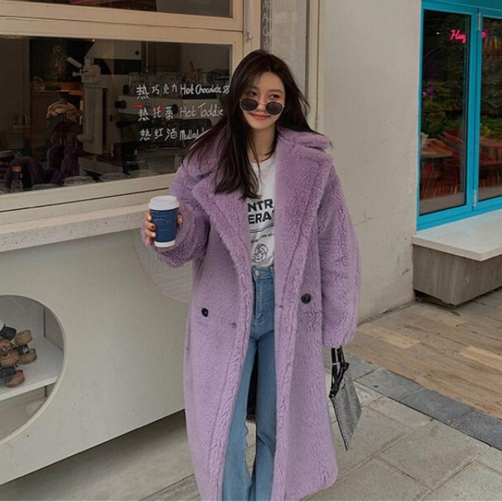 Faux Fur Teddy Loose Coat - Necessary Clothing