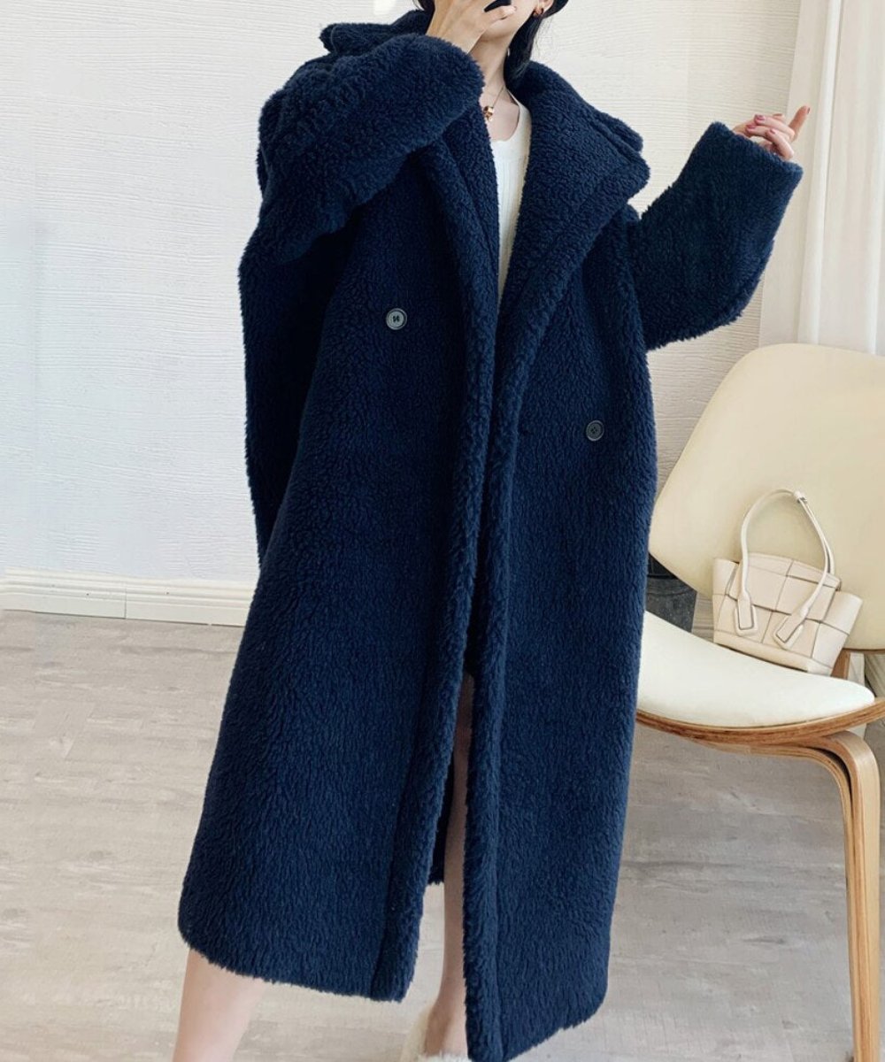 Faux Fur Teddy Loose Coat - Necessary Clothing