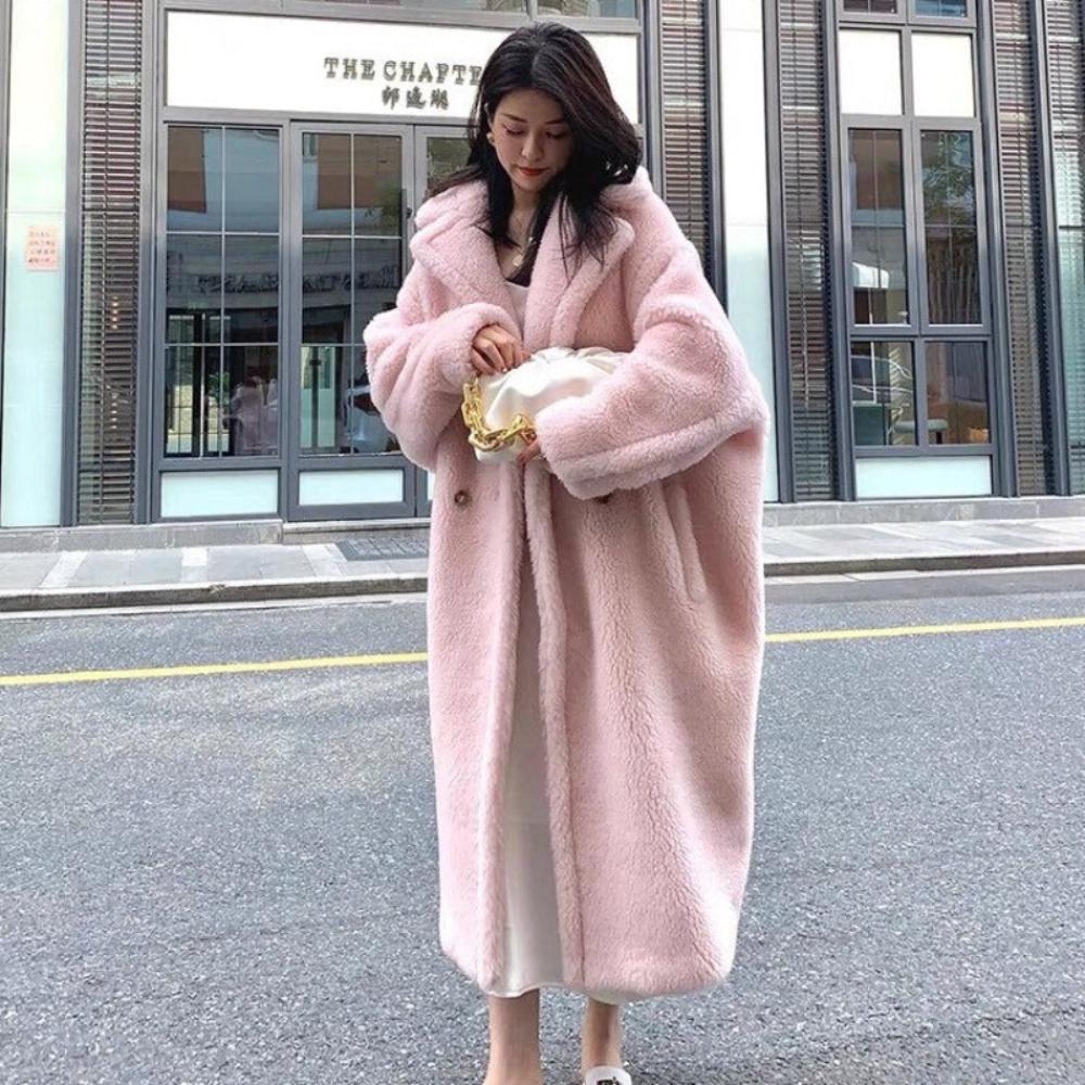 Faux Fur Teddy Loose Coat - Necessary Clothing