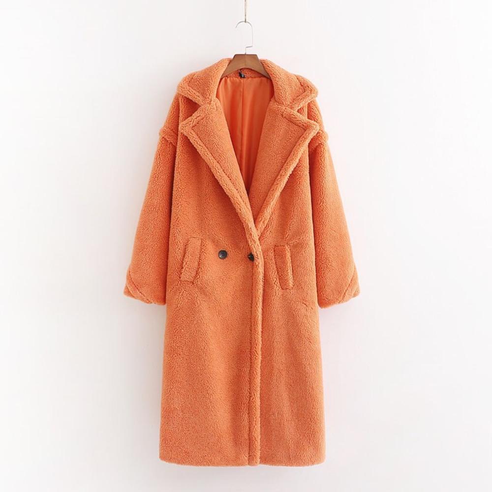 Faux Fur Teddy Loose Coat - Necessary Clothing