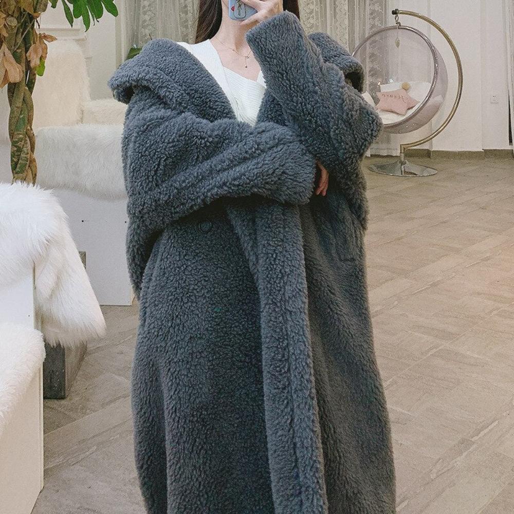 Faux Fur Teddy Loose Coat - Necessary Clothing