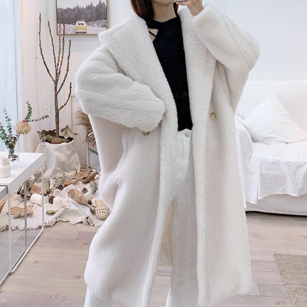 Faux Fur Teddy Loose Coat - Necessary Clothing