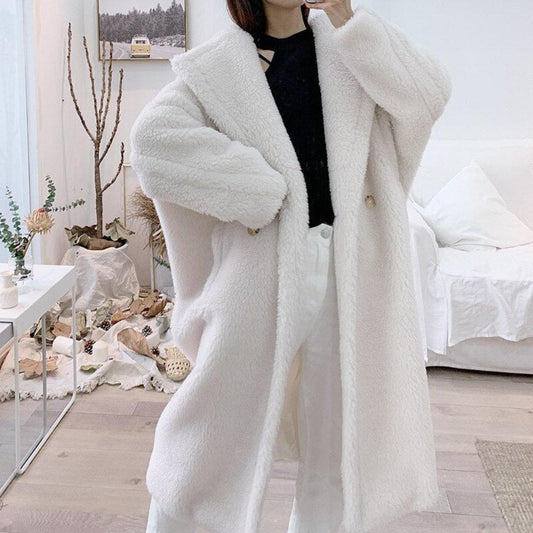 Faux Fur Teddy Loose Coat - Necessary Clothing