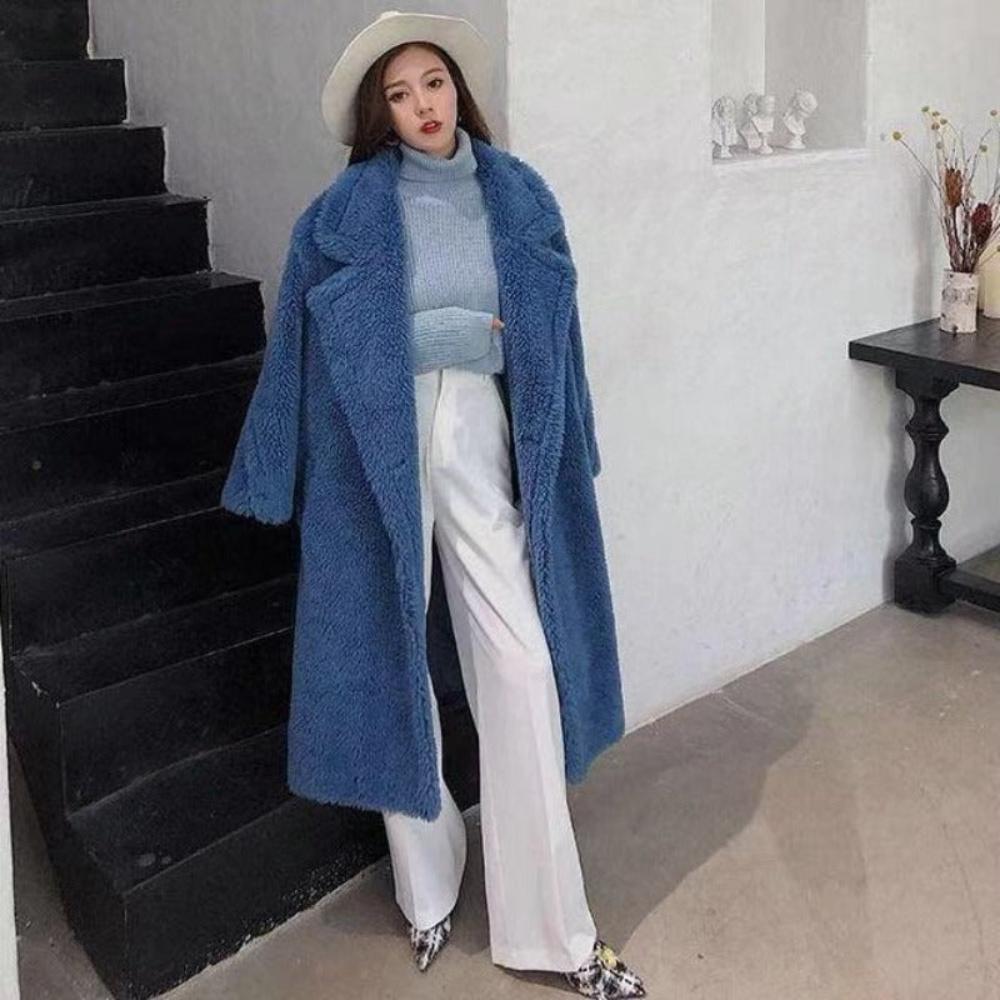Faux Fur Teddy Loose Coat - Necessary Clothing