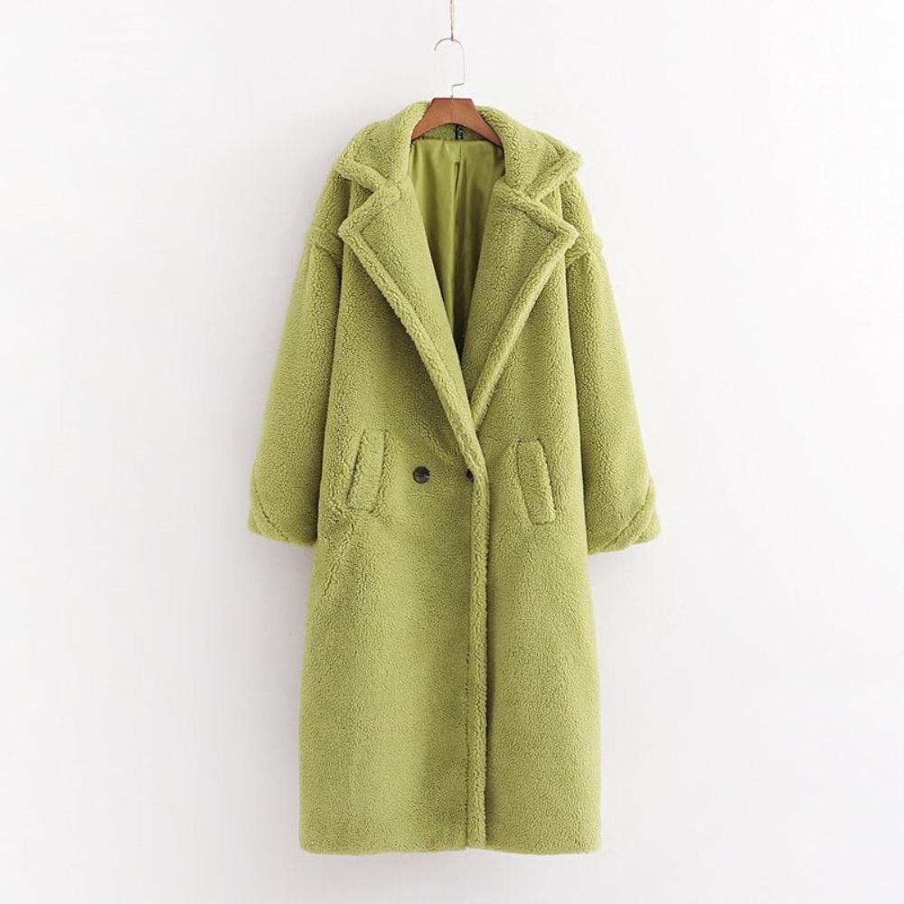 Faux Fur Teddy Loose Coat - Necessary Clothing
