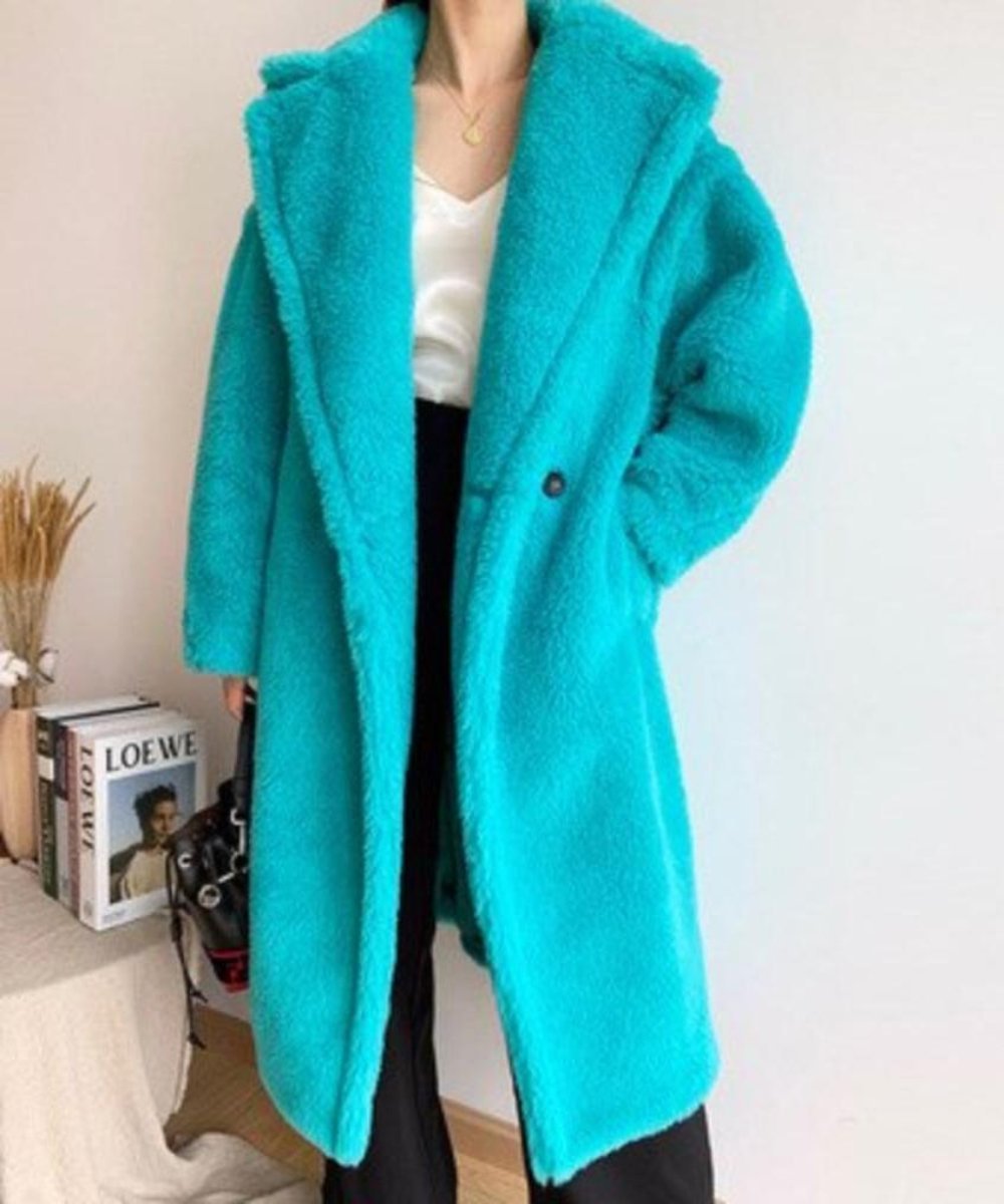 Faux Fur Teddy Loose Coat - Necessary Clothing