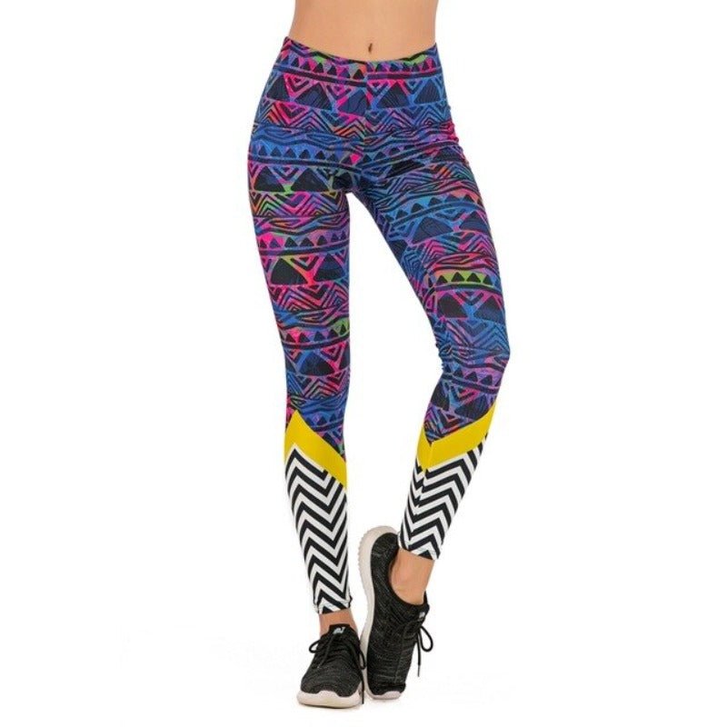 Fluorescent Tree Slim High Waist Leggings - Necessary Clothing