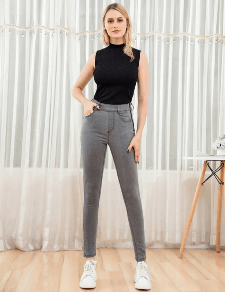 High waist Long Zipper Fly Closure Jeans - Necessary Clothing