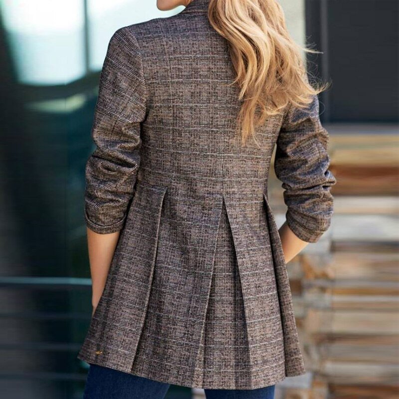 Lapel Single - breasted Long Sleeve Slim Jacket Suit Elegant Blazer - Necessary Clothing