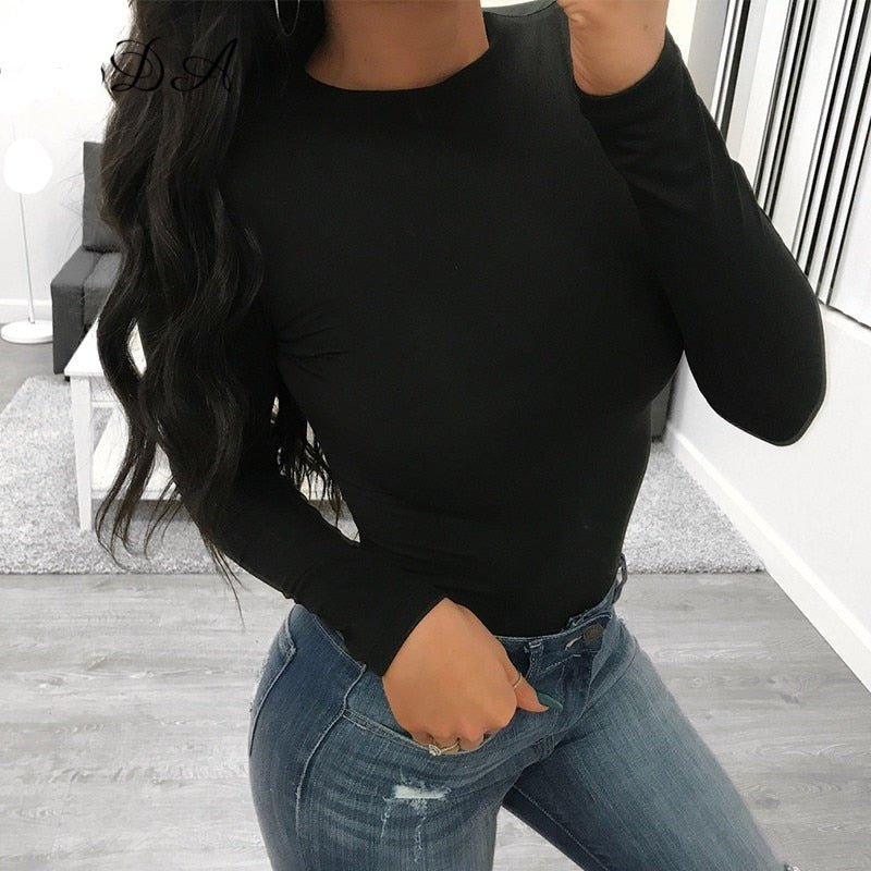 Long Sleeve O - Neck Bodysuit - Necessary Clothing