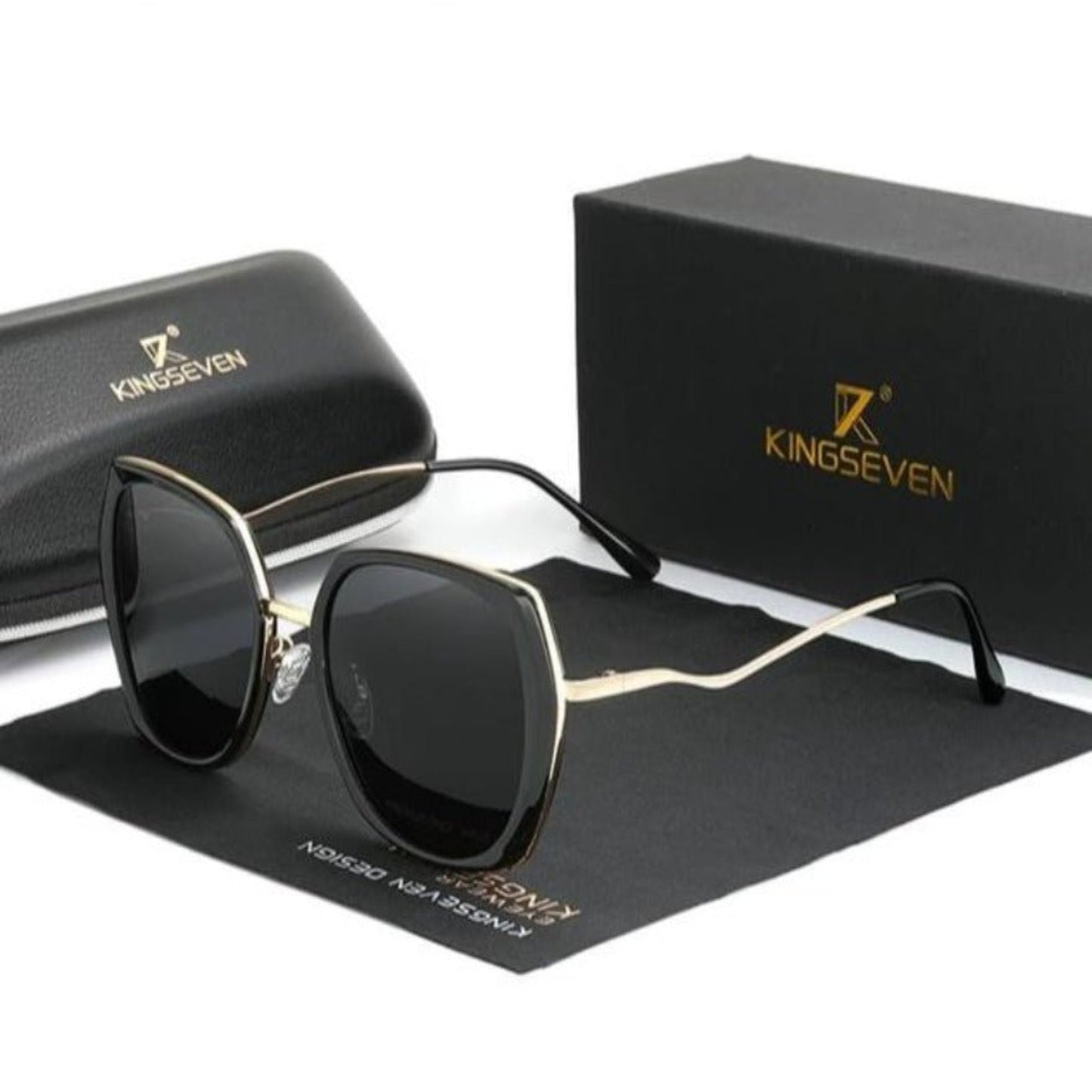 Luxury Brand Design Gradient Polarized Lens Butterfly Style Sunglasses - Necessary Clothing