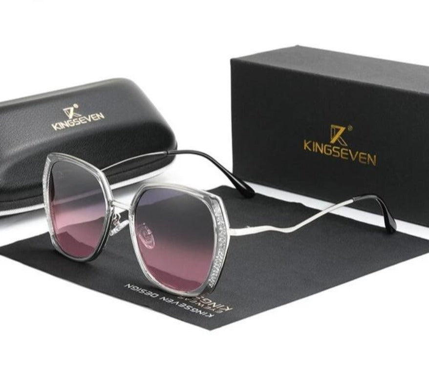 Luxury Brand Design Gradient Polarized Lens Butterfly Style Sunglasses - Necessary Clothing