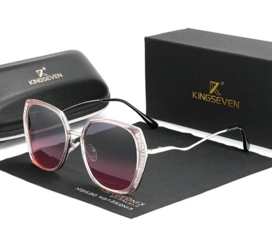 Luxury Brand Design Gradient Polarized Lens Butterfly Style Sunglasses - Necessary Clothing