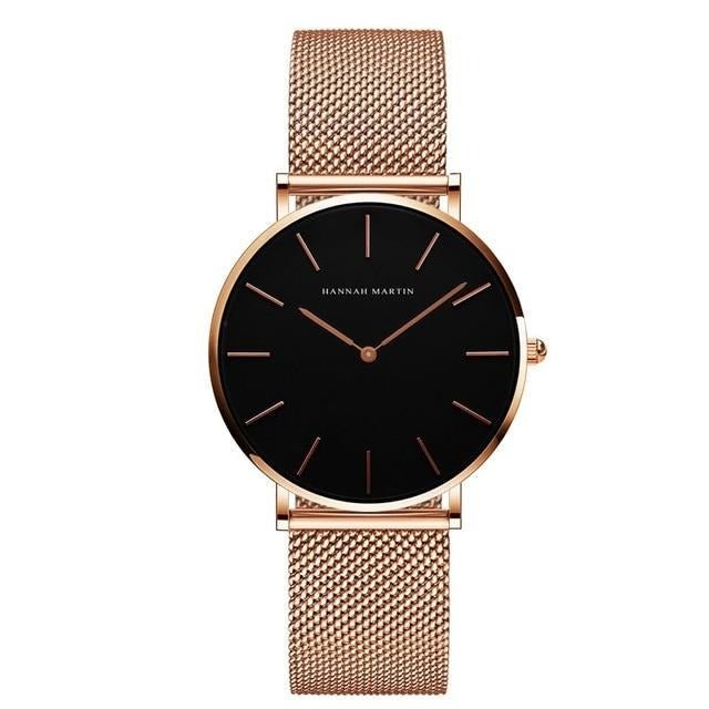 Mesh Rose Gold Waterproof Ladies Watch - Necessary Clothing