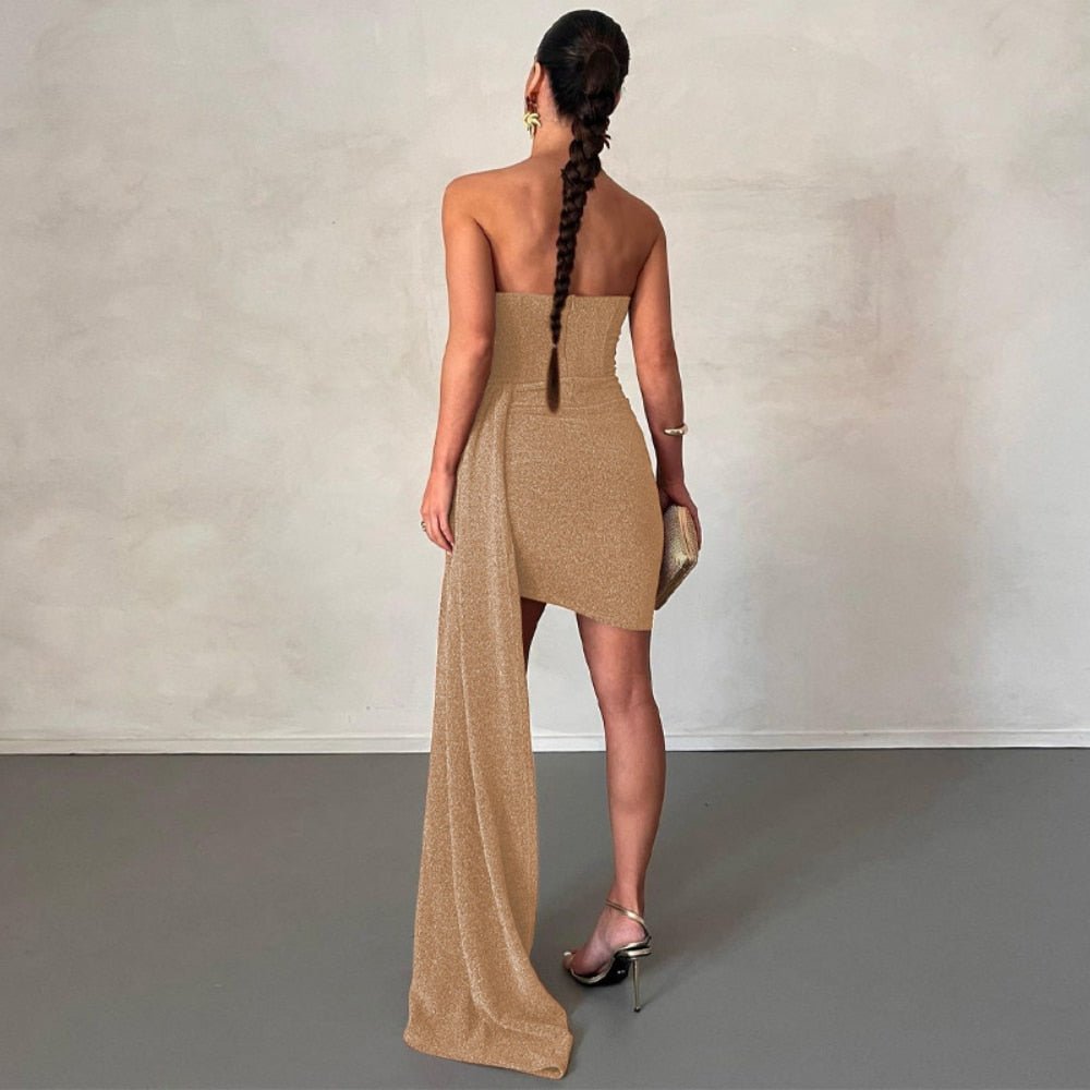 Mini Strapless Corset Backless Evening Dress - Necessary Clothing
