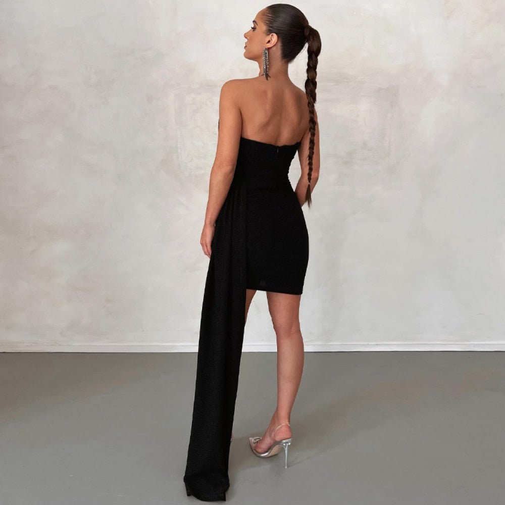 Mini Strapless Corset Backless Evening Dress - Necessary Clothing