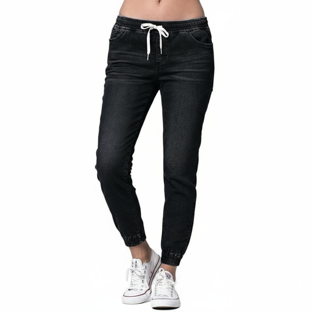 Pencil High Waist Full Length Loose Cowboy Jeans - Necessary Clothing