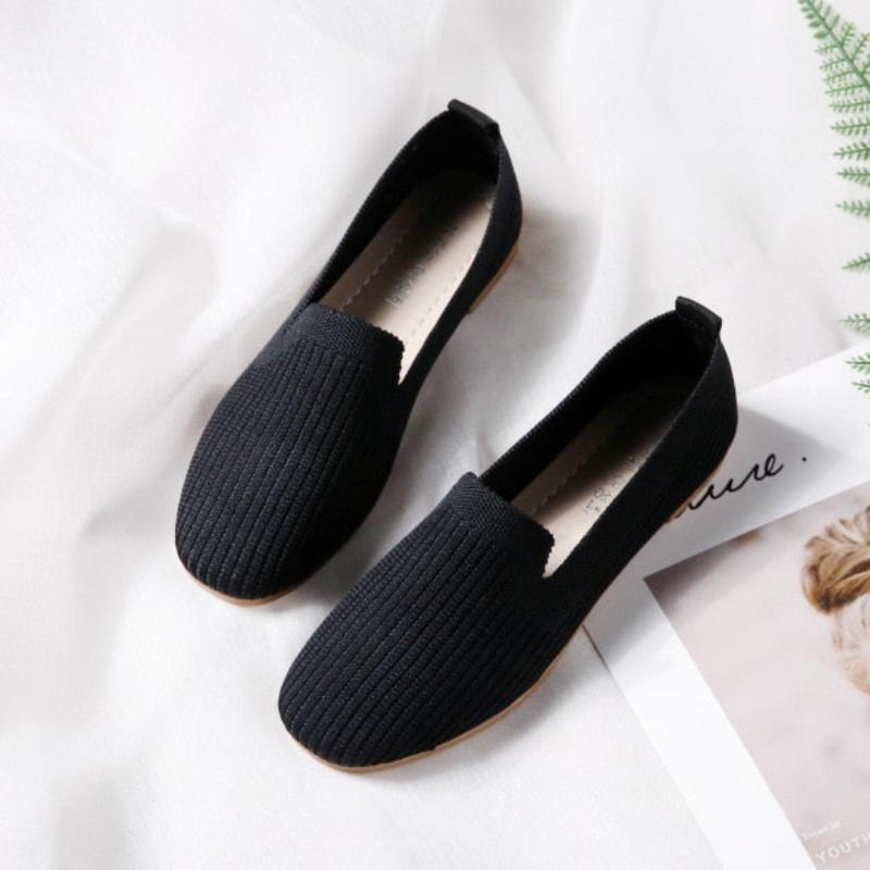Pointed Toe Breathable Knit Loafers - Necessary Clothing