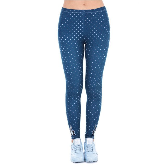 Printing Slim High Waist Leggings - Necessary Clothing