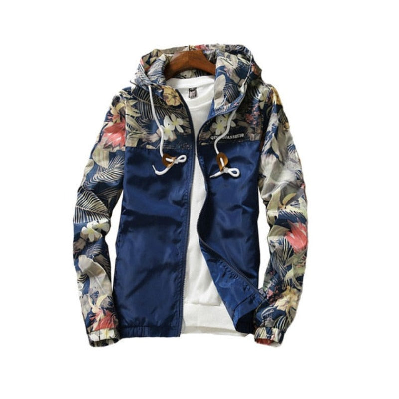 Hooded Wind-Breaker Zipper Lightweight Jacket - Necessary Clothing Store