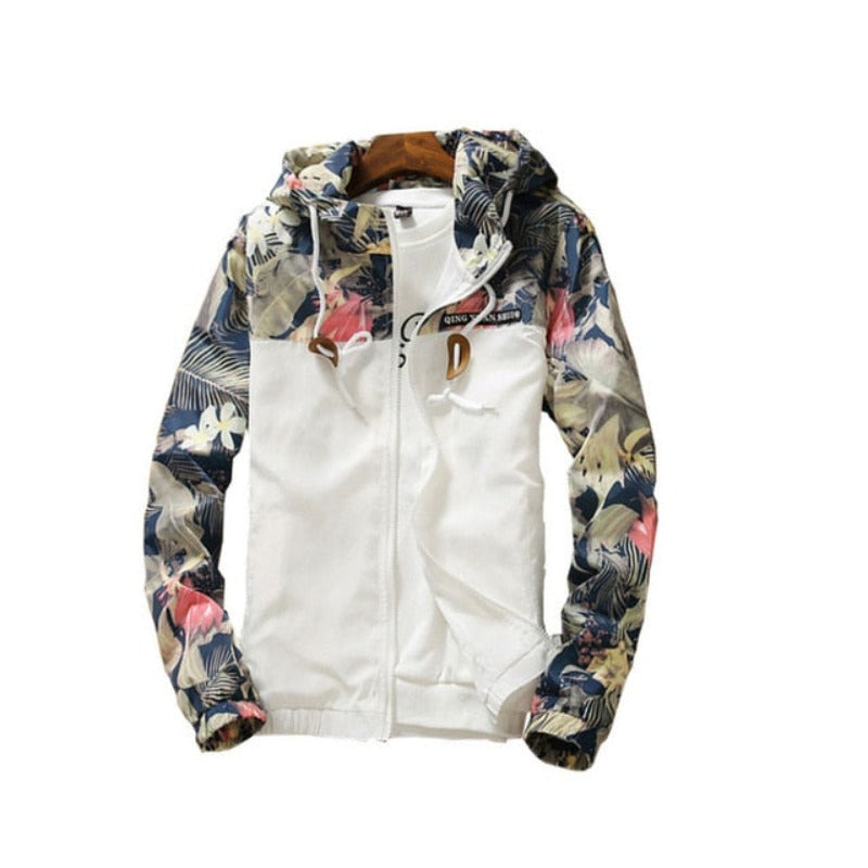 Hooded Wind-Breaker Zipper Lightweight Jacket - Necessary Clothing Store