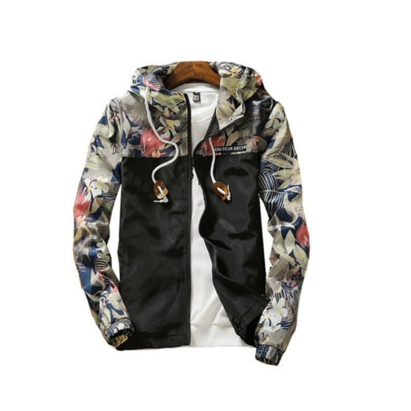 Hooded Wind-Breaker Zipper Lightweight Jacket - Necessary Clothing Store