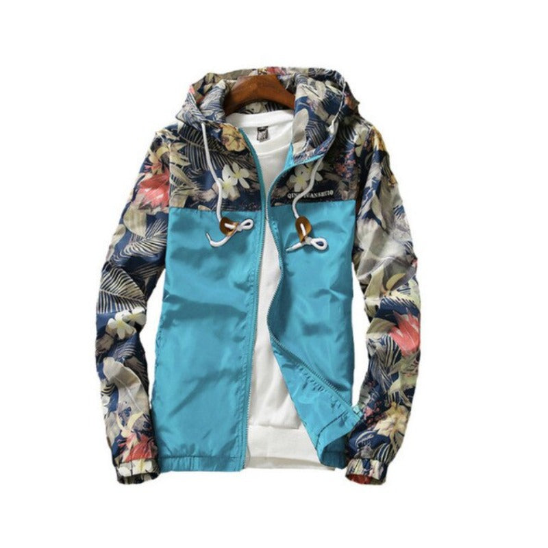 Hooded Wind-Breaker Zipper Lightweight Jacket - Necessary Clothing Store