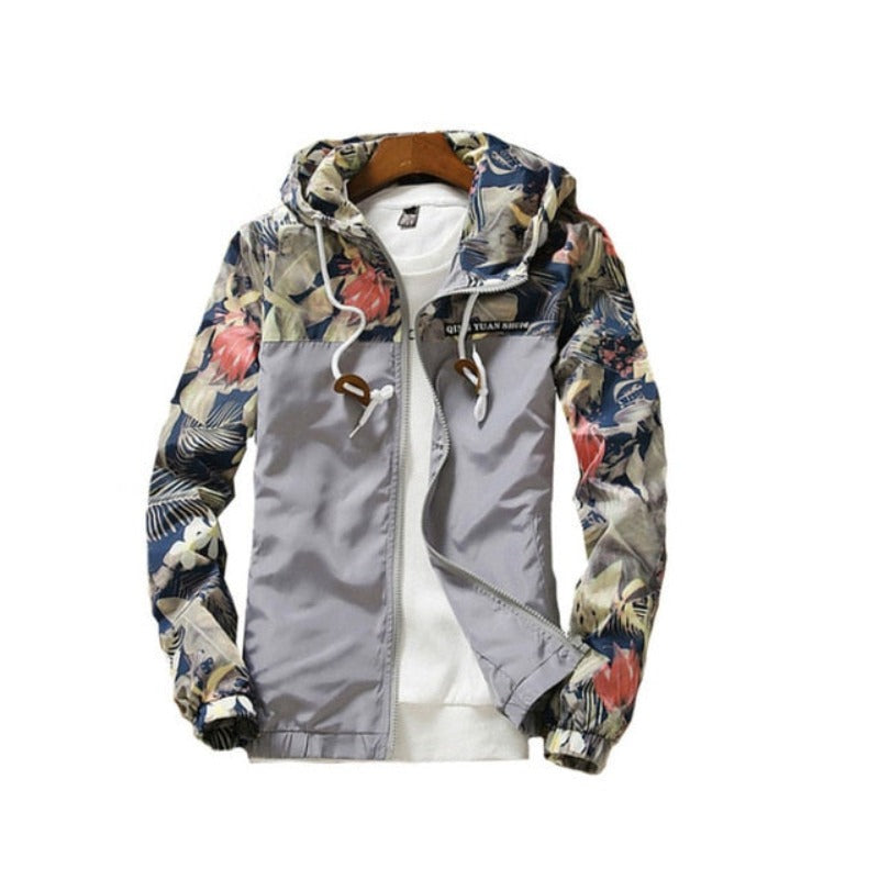Hooded Wind-Breaker Zipper Lightweight Jacket - Necessary Clothing Store
